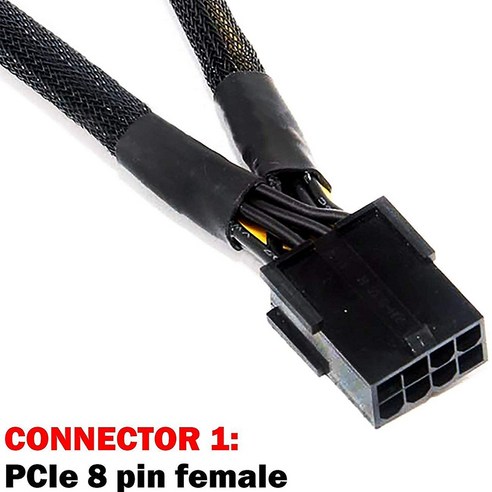 Lopbinte 5Pcs PCI-E 6 핀-듀얼 8핀(6+2) 그래픽 카드 PCI 어댑터 케이블