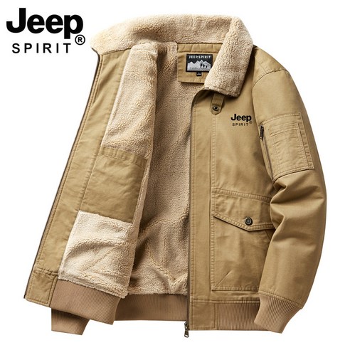 JEEP SPIRIT 남성 겨울 기모 패딩 재킷 JP-0789 – 편안하고 따뜻한 캐주얼 디자인 + 양말 포함 
의류