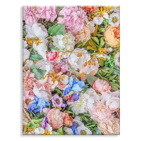 엔픽아트 캔버스형 보석십자수 세트 40 x 50 cm, MK098 알록달록 꽃, 1개