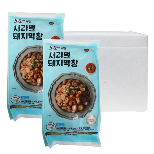 [본사직영]대구 서라벌푸드 돼지 초벌 막창 막장소스포함, 2개, 520g