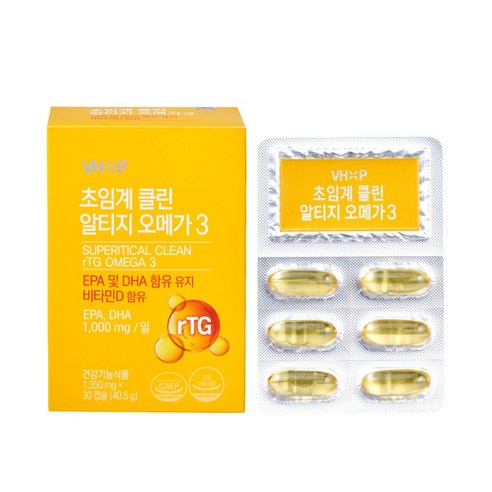 <이약사건강몰>알티지 오메가3 초임계 혈관건강 혈액순환 중성지방 낮추는 약 1개월분, 30정, 1개