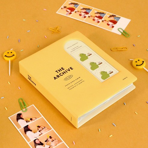 아이코닉 아카이브 인생네컷 사진 앨범 포토북 사진첩, 커스터드 옐로우