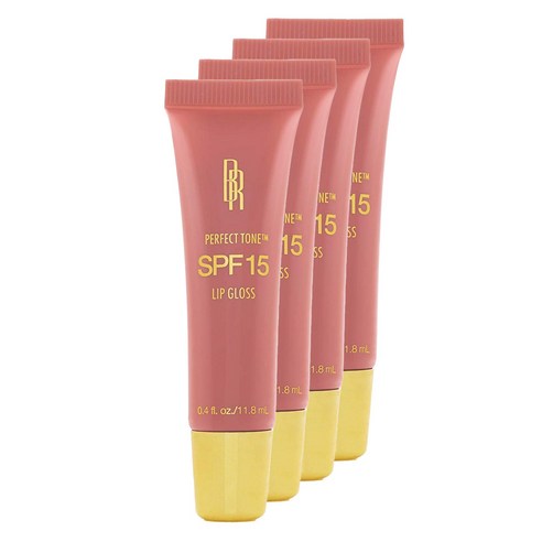 블랙래디언스 퍼펙트 톤 SPF15 립 글로스 11.8ml, 5304 Rose, 4개