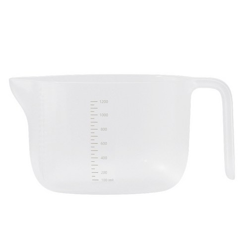 다기능 필터 계량컵, 클리어 화이트, 1개, 1200ml