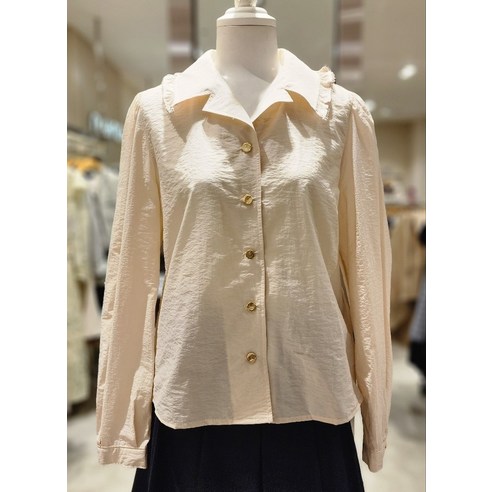 [온앤온] 바스락 프릴카라 포인트 블라우스NJW2AB811