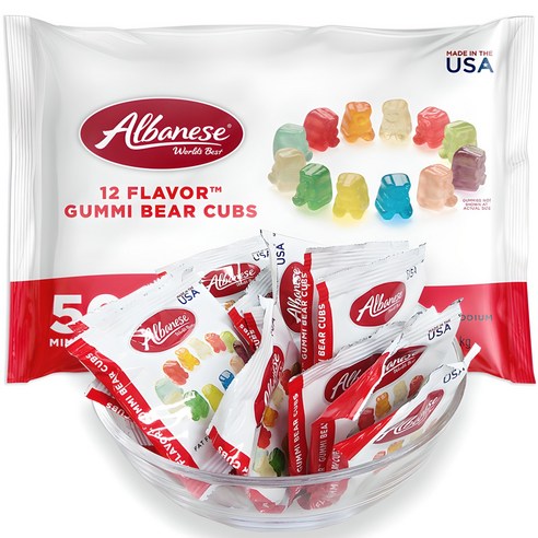 알록달록한 행복, 알바니즈 12가지 맛 구미베어와 함께하는 달콤한 순간 아기젤리