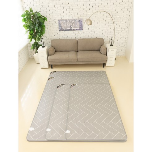 한일 헤링본 모노륨 중형 거실탄소매트 카페트 전기장판 온열매트