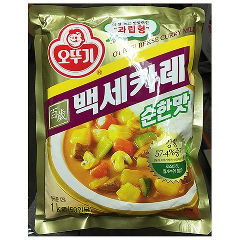 순한맛 백세카레 오뚜기 1kX10, 1kg, 1개