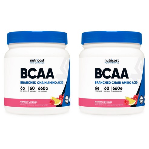 뉴트리코스트 BCAA 라즈베리 레모네이드 글루텐 프리, 2개, 660g
