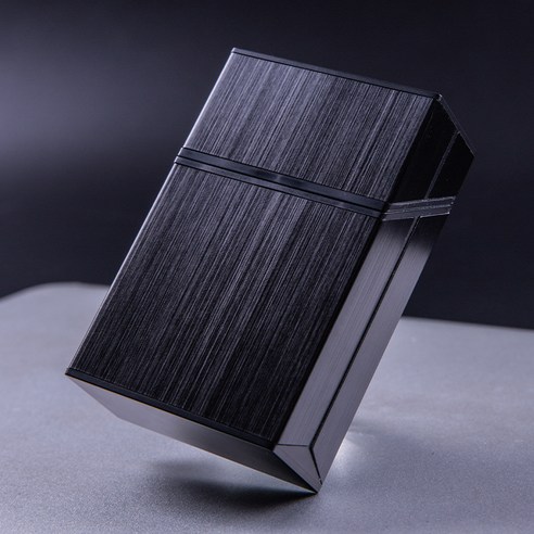 알루미늄 합금 담배 케이스 하드 쉘 자석 안티 압축 크리 에이 티브 플립 금속 담배 흡연 세트 20 담배 상자, blue color