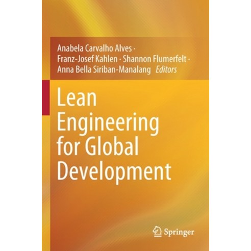 (영문도서) Lean Engineering for Global Development Paperback, Springer, English, 9783030135171
