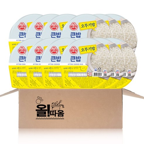 올따옴 오뚜기밥 맛있는 큰밥 300g 12입, 12개