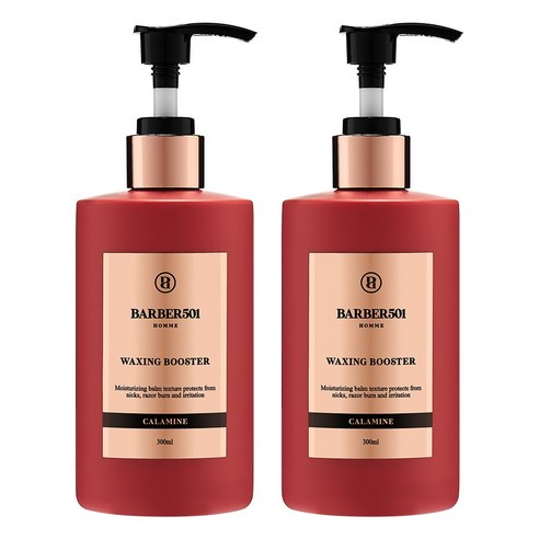 바버501 왁싱 부스터 칼라민 여성용 제모 왁싱 크림, 300ml, 2개