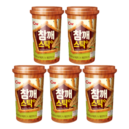 청우식품 참깨스틱 진, 85g, 5개