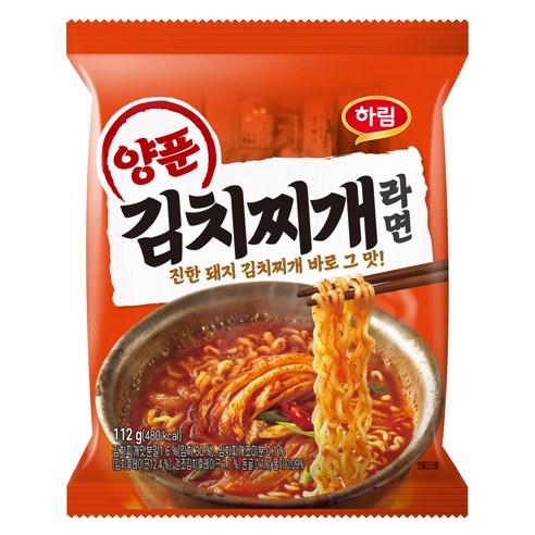 하림 양푼김치찌개라면 112g
