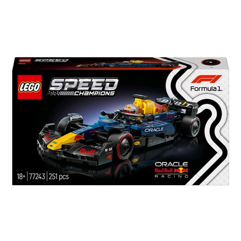 레고 스피드 챔피언 Oracle Red Bull Racing RB20 F1 레이스 카 77243, 혼합색상, 1개