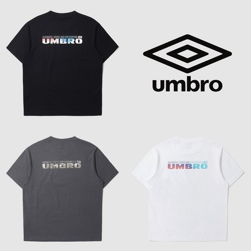 엄브로 UMBRO 패턴 레터링 프레쉬 반팔 티셔츠 블랙 외 UP321CRS70 엄브로반팔