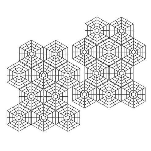 클립이있는 20pcs 내구성 플라스틱 물고기 보호대 그리드 부동 연못 보호대, 검은
