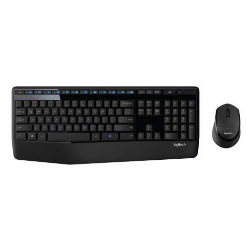 Logitech 무선 저소음 키보드 마우스 콤보 세트 합본 팜레스트 적용 액세유입 대비 설계 조용한 타이핑 한글정품