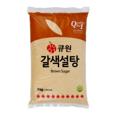 큐원 갈색설탕, 3kg, 1개