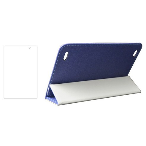 Xzante 케이스 + 용 테클라스트 P80 P80X P80H 8 인치 태블릿 화면 보호기 낙하 방지 가죽 스탠드 (파란색), 파란색, PU + 유리
