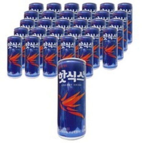 핫식스 롯데칠성음료 에너지음료, 250ml, 50개