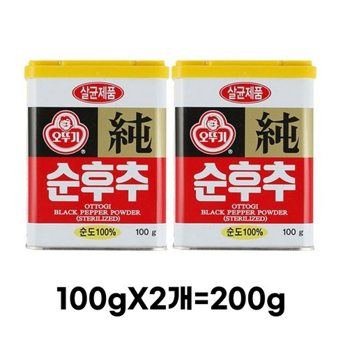 오뚜기 순후추, 100g, 2개