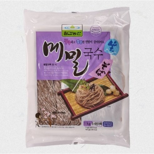 칠갑농산 생메밀국수 1kg, 30개 Best Top5