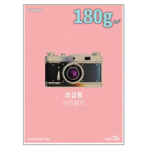 폼텍 보급형 소프트광택 포토용지 180g IH-1022, A4, 20개입