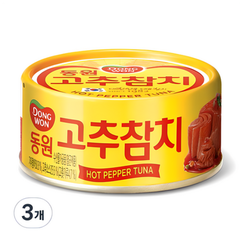 동원 고추 참치, 85g, 60개