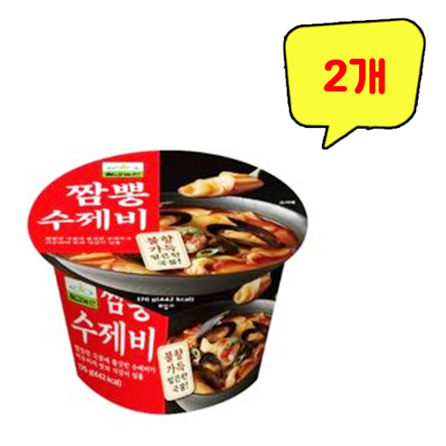 칠갑농산 짬뽕 수제비 176g, 2개