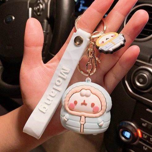 실리콘 귀엽다 캐릭터 카우보이 열쇠고리 여창의 커플 가방 액세서리 열쇠고리 작은 선물, 6번