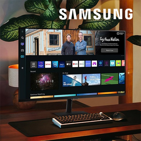 삼성전자 32인치 LS32CM500EKXKR 스마트 IPTV 넷플릭스 유튜브 허브 YouTube 원룸 캠핑용 글램핑 OTT IoT SmartThings 삼탠바이미 블랙