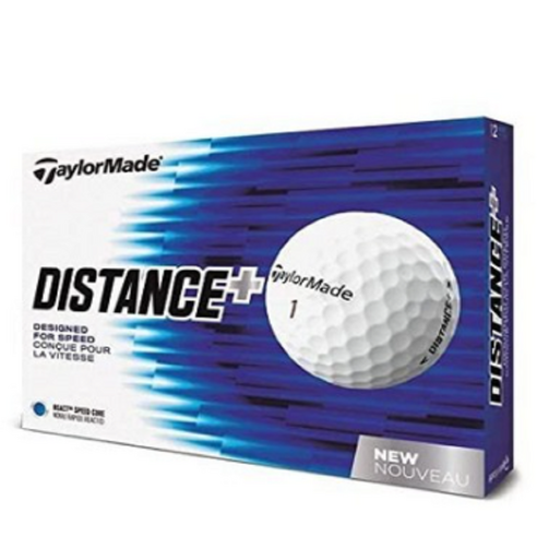 테일러메이드 TaylorMade Distance Plus Golf Balls (1더즌) 골프공, White, 1개