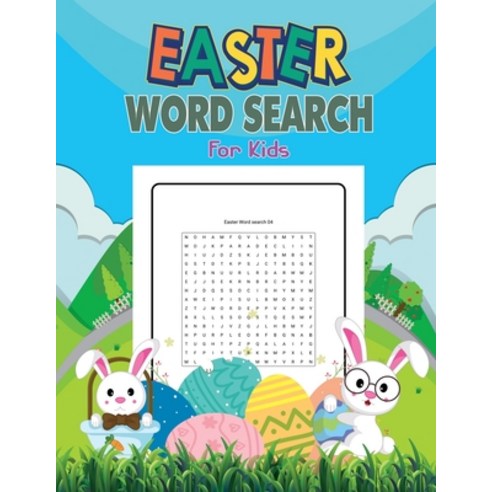 (영문도서) Easter word search for kids: Large Print Word Search For Kids With Solutions - decorated cute... Paperback, Independently Published, English, 9798723432864