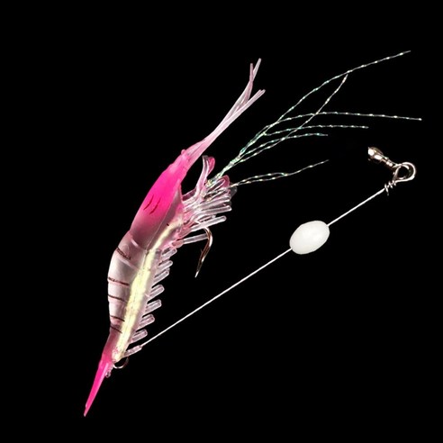 고로아 소프트 미끼 갈고리 가짜 새우 가짜 미끼5g 루아 미끼 다색 5P, 핑크/핑크