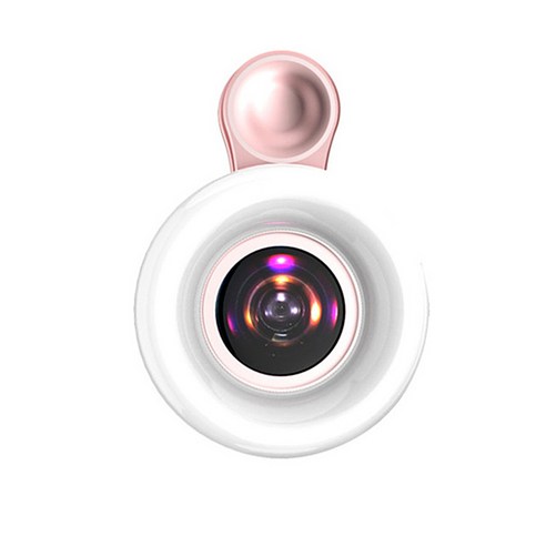 CondFun 전화 카메라 렌즈 매크로 채우기 가벼운 휴대 15X 53 LED 비즈, Pink
