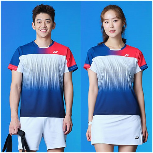 요넥스 여성용 라운드 반팔 티셔츠 201TS006F