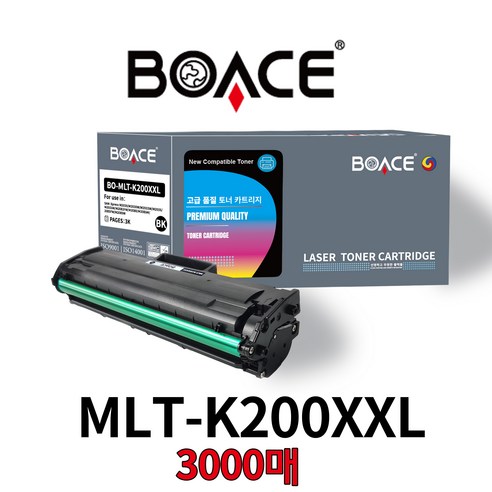 BOACE MLT-K200XXL 특대용량 3000매 호환토너 SLM2030 SL-M2035 SL-M2080, 1개, 검정