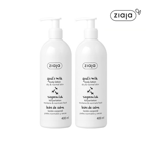 [지아자] 산양유 고보습 대용량 바디로션 400ml, 1개