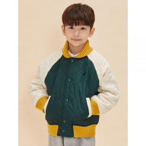 BEANPOLE KIDS 10OFF+10알림받기바서티 캐주얼 패딩 점퍼 그린 BI4838U04M 402635