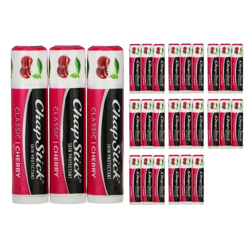 챕스틱 립 케어 스킨 프로텍턴트 클래식 4g, Cherry, 27개