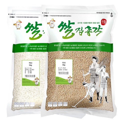 쌀집총각 2021년산 햅쌀 대나무향미 10kg, 1개, 백미5kg+귀리5kg