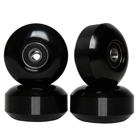 베어링 52x30mm 거리 PU 바퀴 스케이트 보드 부품 크루저 롱 휠 (4 세트)와 스케이트 보드 바퀴 블랙, 하나, 보여진 바와 같이