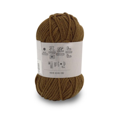 브랜드얀 요즘뜨는 밀키얀 뜨개실, 1개, 104 모카초코