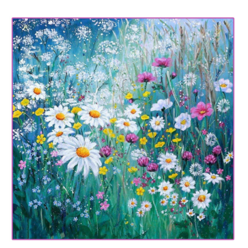 3D 데이지꽃 보석십자수 DIY 키트 8종 50*50cm-yunyao, 3
