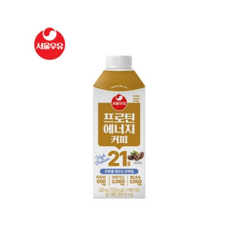 서울우유 프로틴 에너지 커피, 15개, 240ml