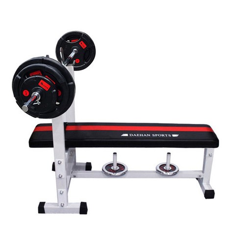 대한스포츠 튼튼벤치프레스 D형 고무바벨 20~90kg 세트, 70kg