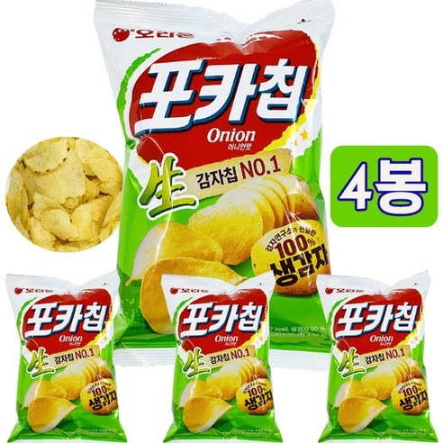 오리온 포카칩 어니언 66g X 4개