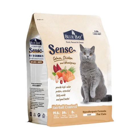 블루베이 센스 홀리스틱 캣 닭&연어&밀싹 1.5kg 고양이사료 - 건식사료 | 쿠팡